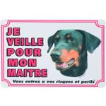 Waakbord FR Dobermann Wit