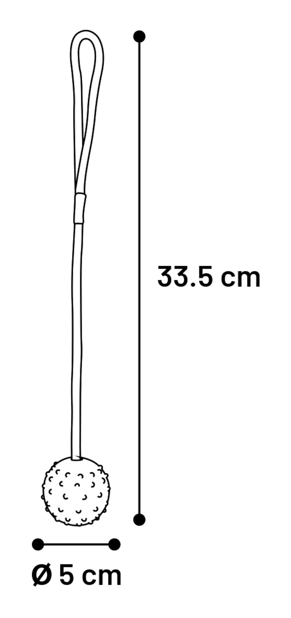 Flamingo Toy Rula Tug rope with ball Multiple colours