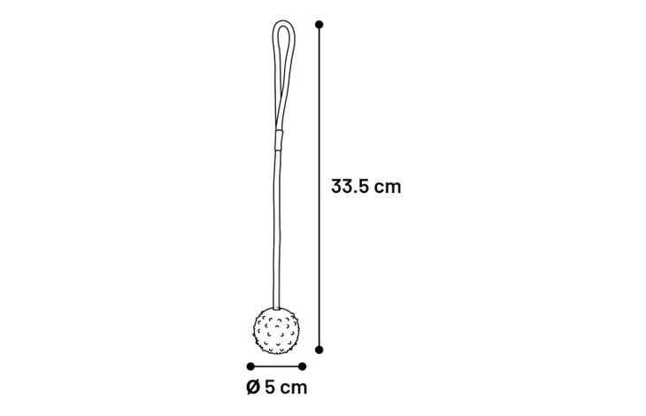 Flamingo Toy Rula Tug rope with ball Multiple colours