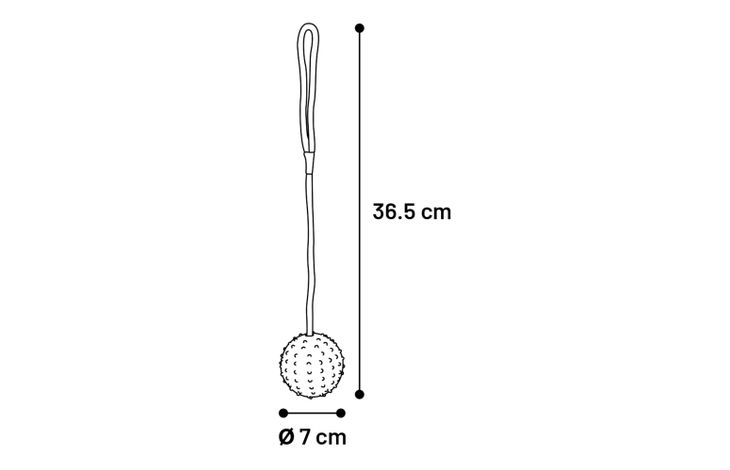 Flamingo Toy Rula Tug rope with ball Multiple colours