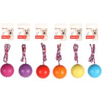 Flamingo Toy Rula Tug rope with ball Multiple colours