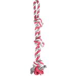 Toy Jim Tug rope with 3 knots Fuchsia