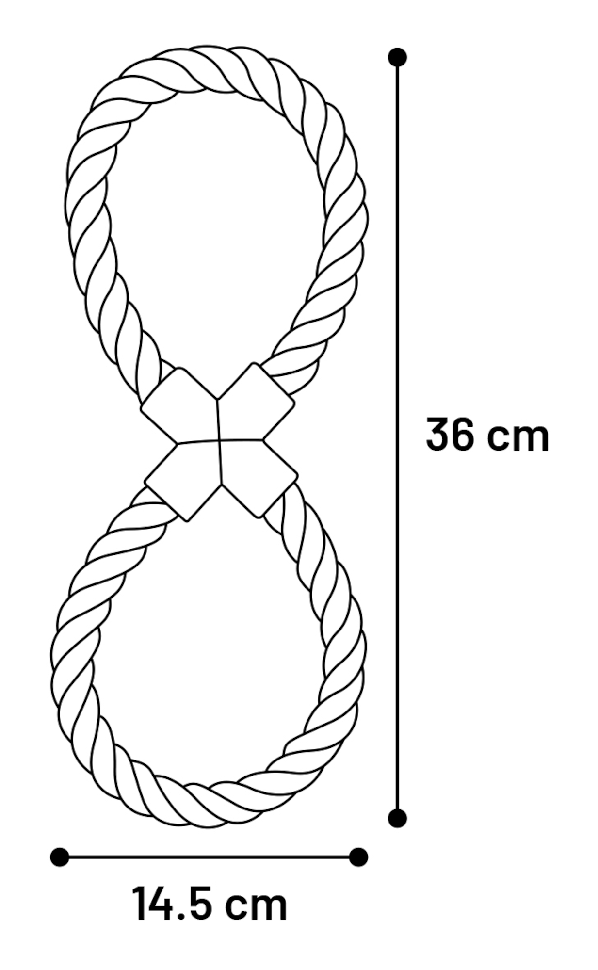 Flamingo Speelgoed Jim Trektouw & 8-vorm Fuchsia
