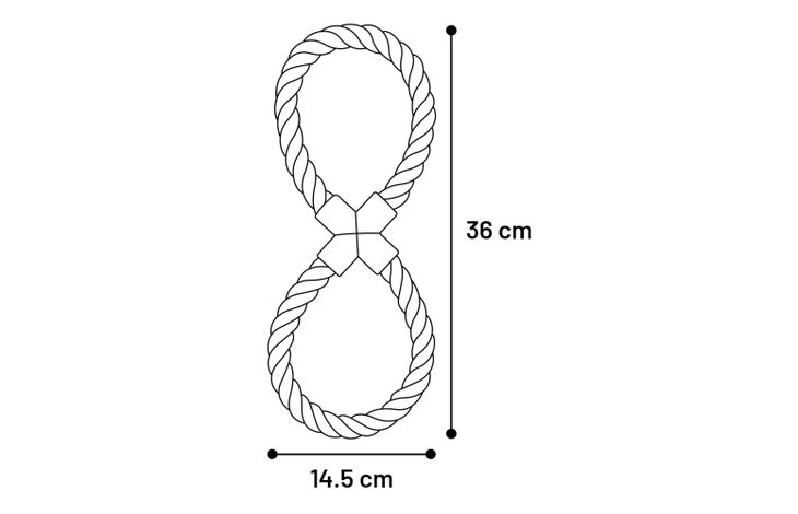 Flamingo Speelgoed Jim Trektouw & 8-vorm Fuchsia