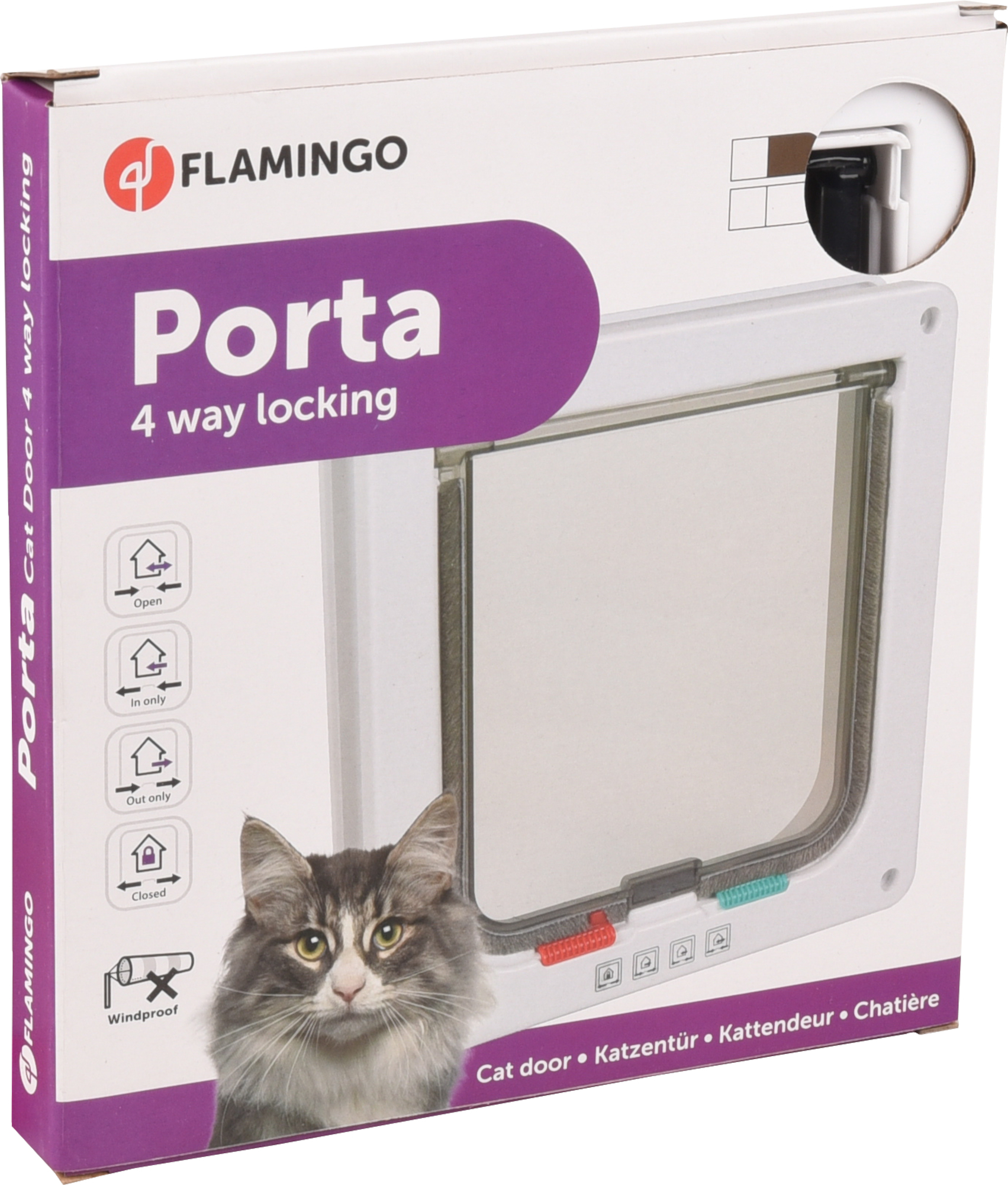 Flamingo Gattaiola 4 impostazioni Tami Bianco