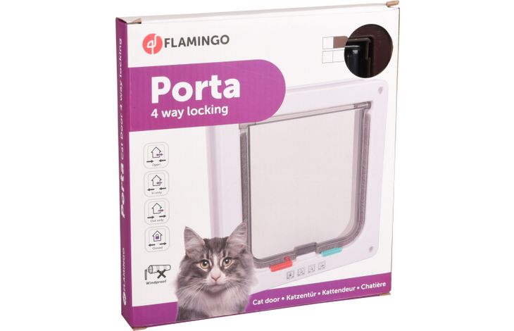 Flamingo Gattaiola 4 impostazioni Porta Marrone