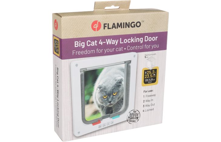 Flamingo Gattaiola 4 impostazioni Vego Bianco