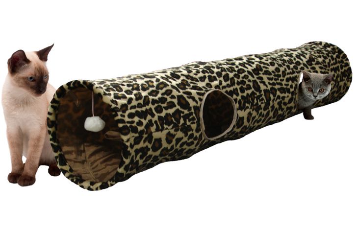 Flamingo Speelgoed Leopard Tunnel met bal Bruin
