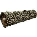 Toy Leopard Tunnel With ball Beige Brown Black Yellow Red