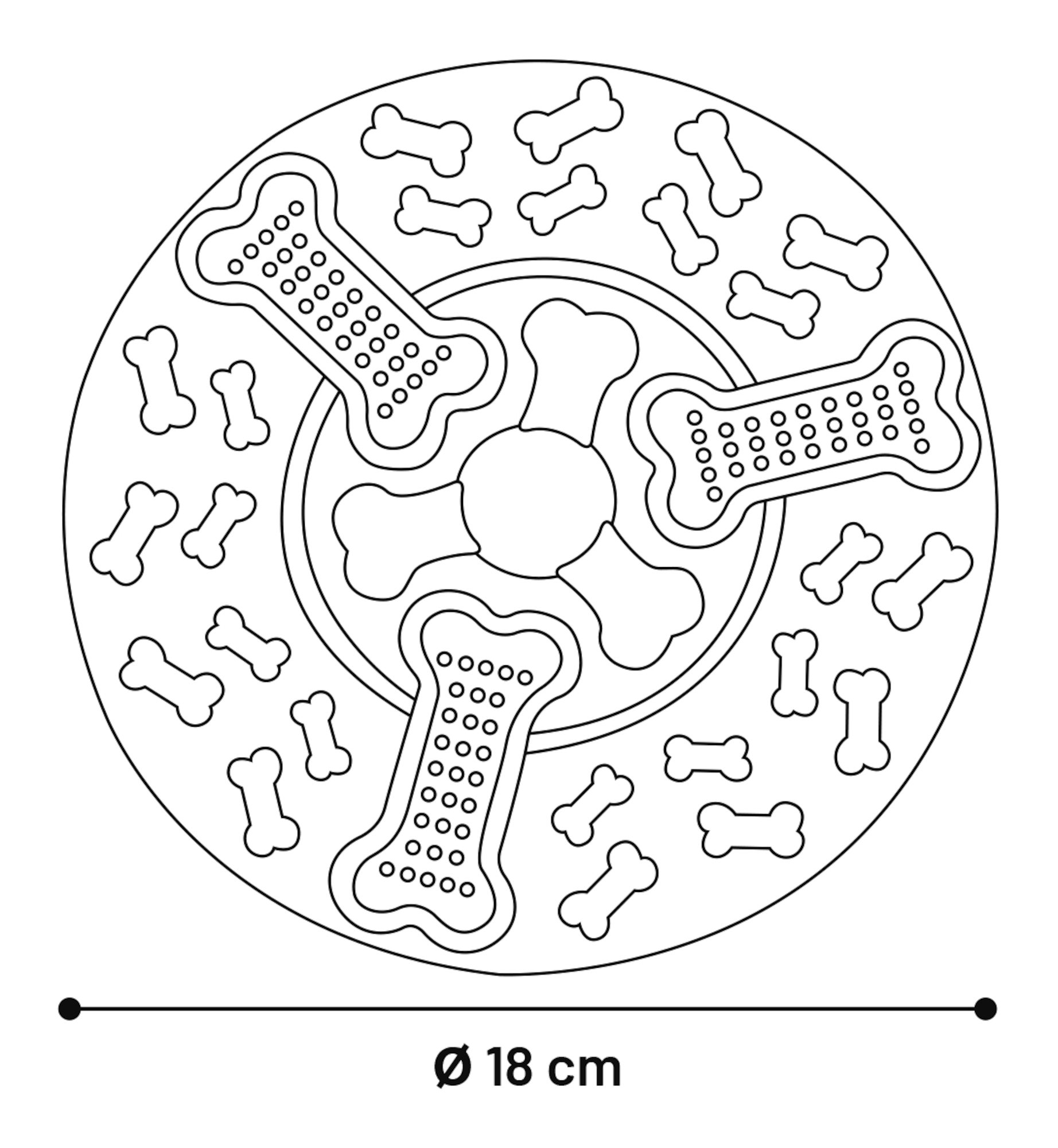 Flamingo Giocattolo Cruddo Frisbee Colori multipli