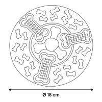 Flamingo Giocattolo Cruddo Frisbee Colori multipli