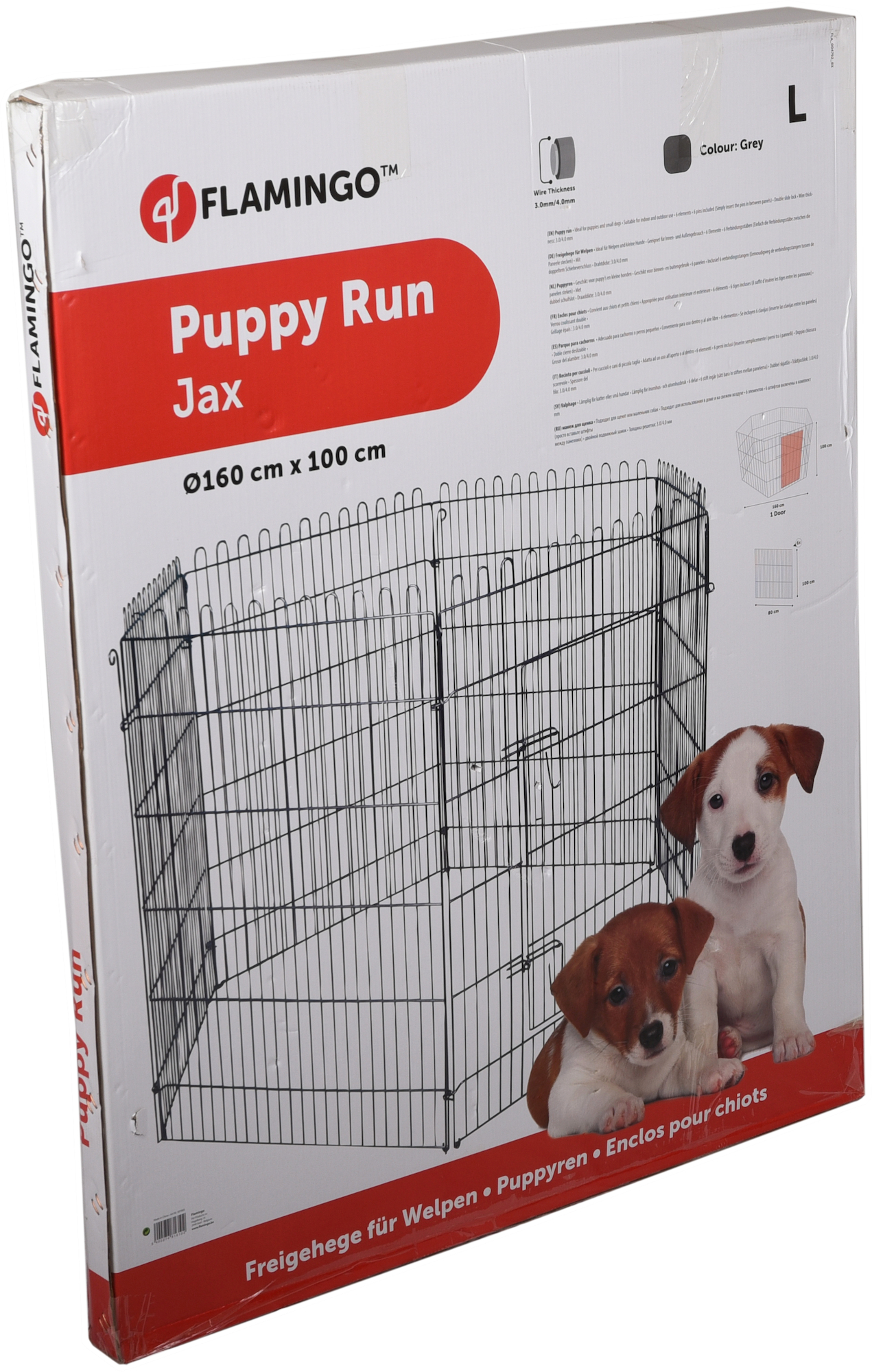 Flamingo Run Puppy Jax Silver