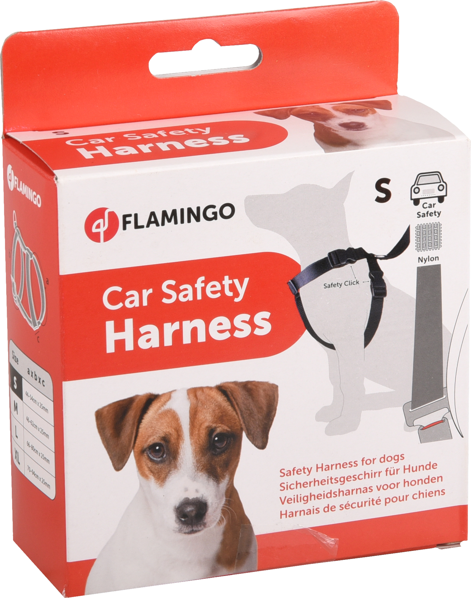 Flamingo Car safety harness Baro Black