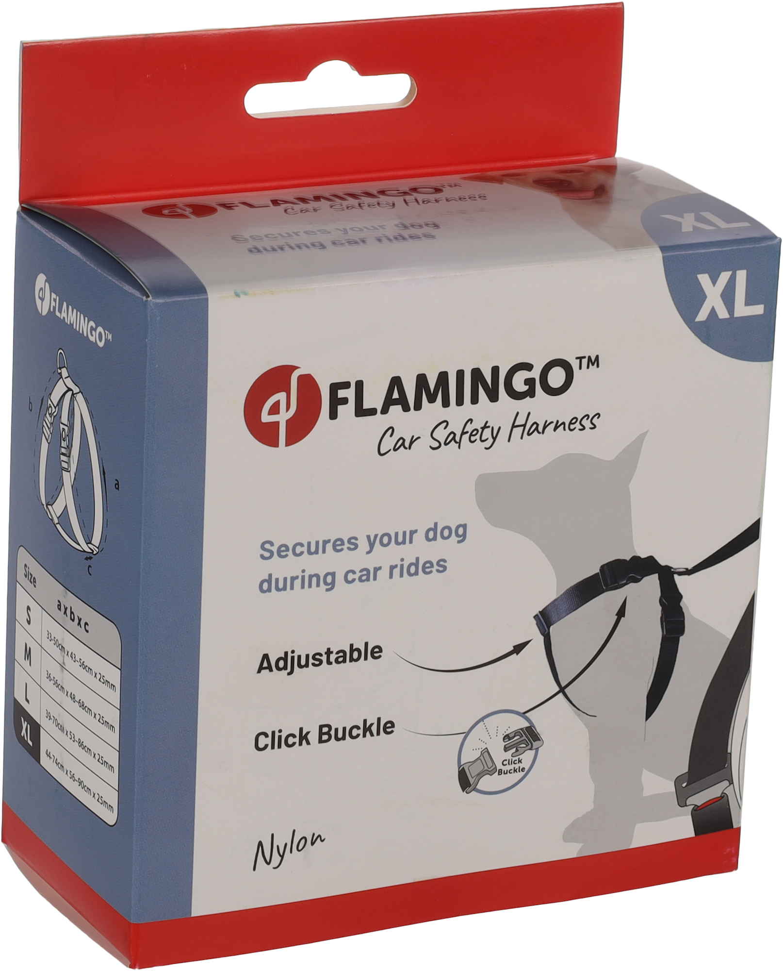 Flamingo Car safety harness Baro Black