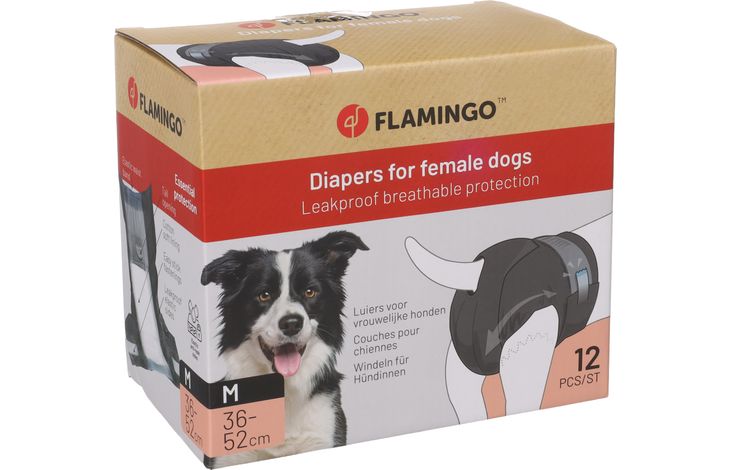 Flamingo Luier Vrouwelijk Dipy Zwart