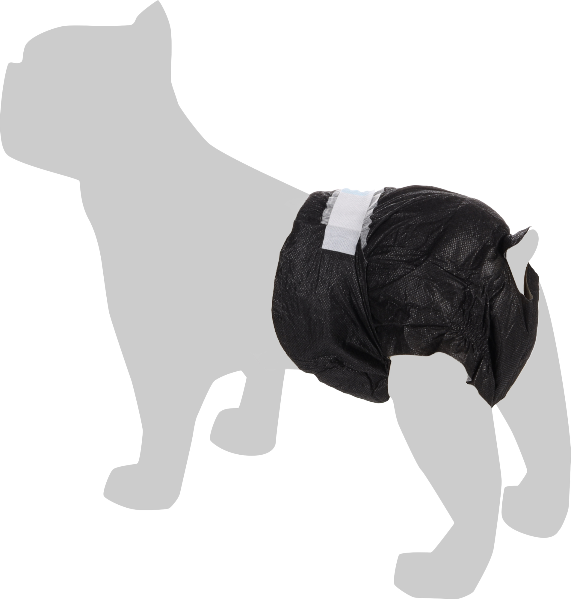 Diaper Female Dipy Black 510587 Flamingo Pet Products