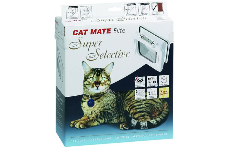 Pet Mate® Tür  Elite Cat Mate Weiß