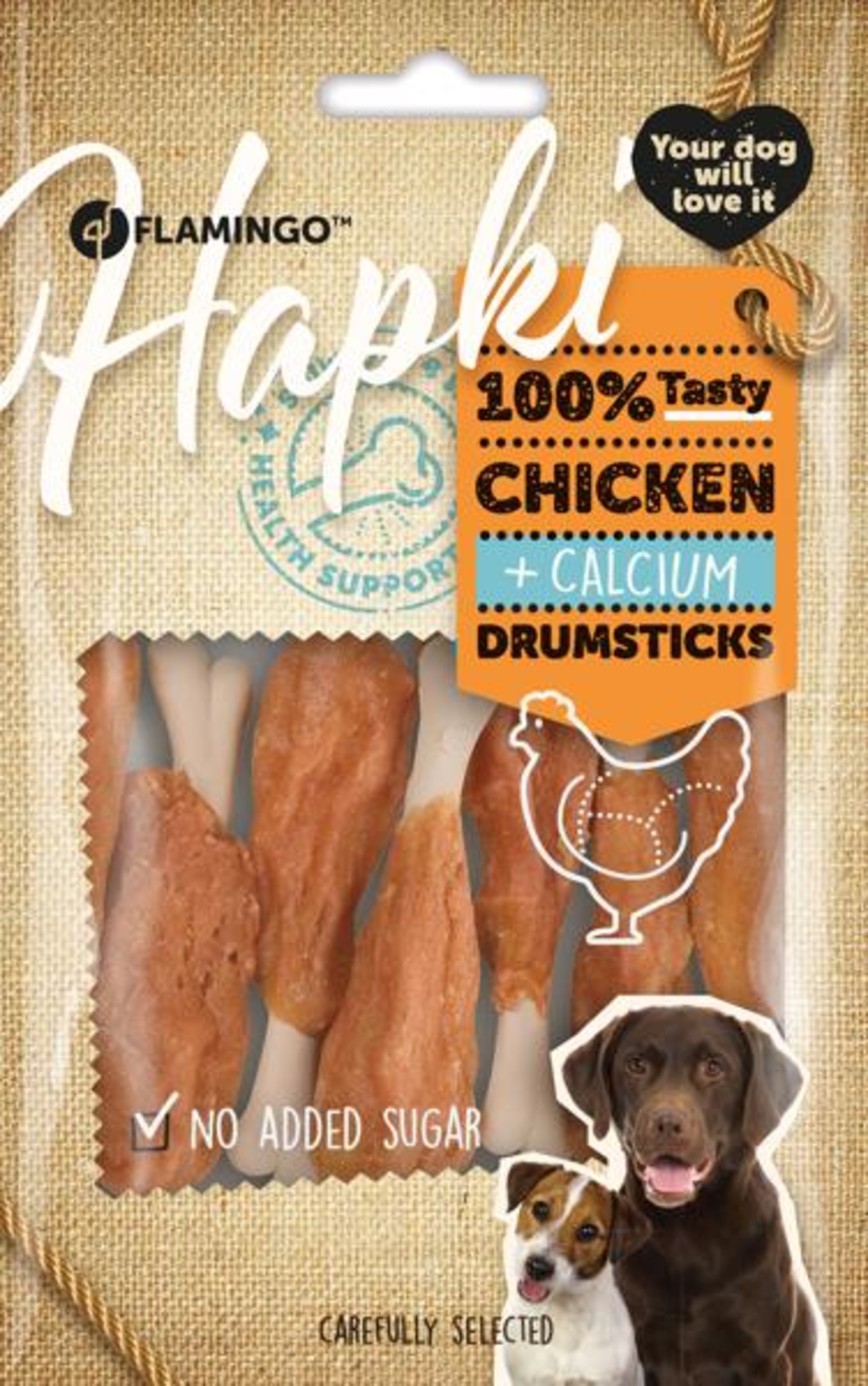 Flamingo Snacks Hapki Calcium drumstick with chicken 