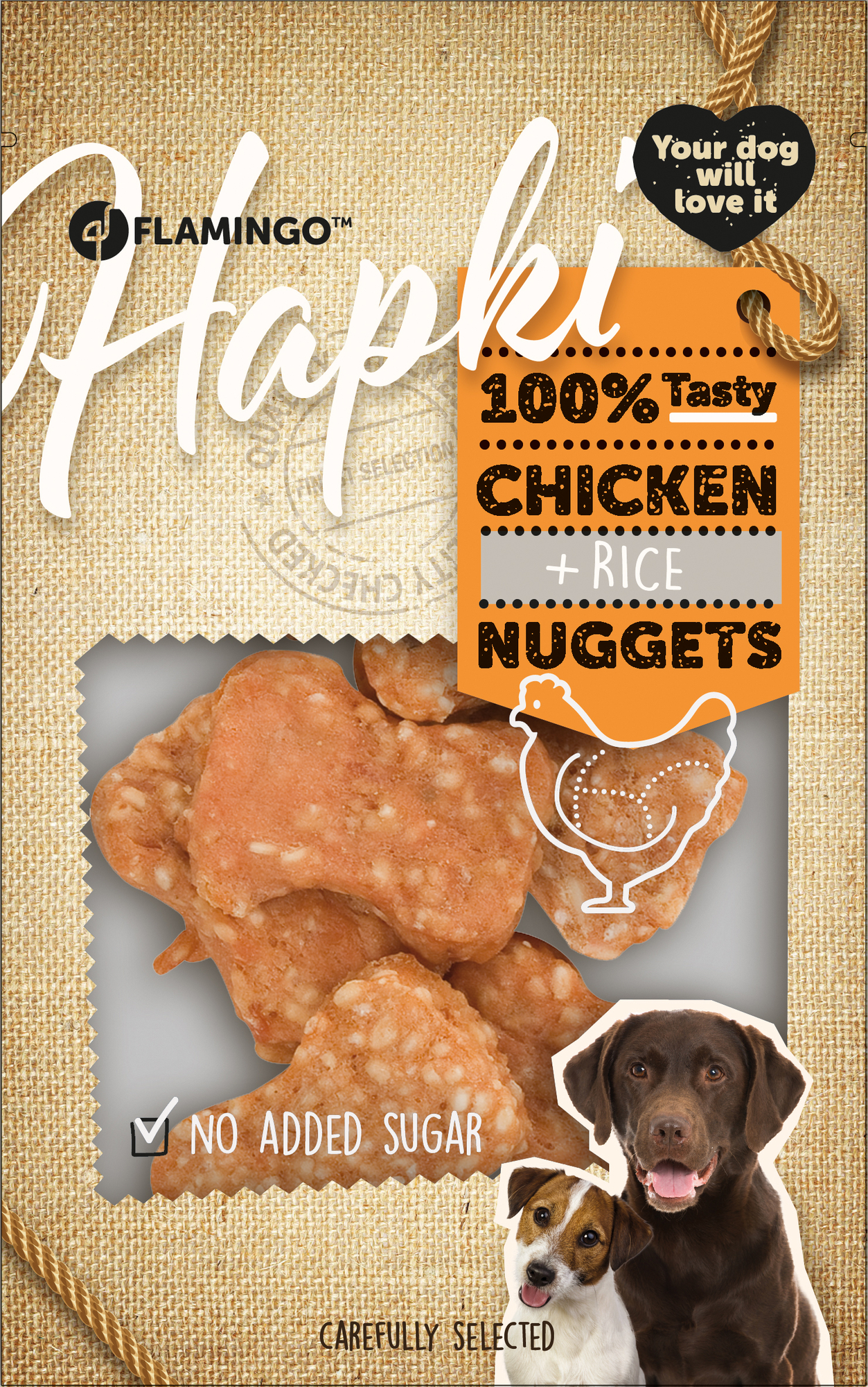 Flamingo Snacks Hapki Nuggets with chicken & Rice 