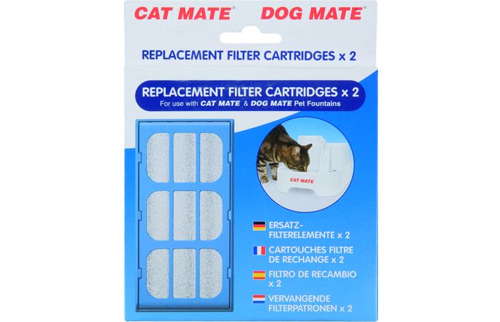 Pet Mate® Filter Drinkfontein Cat Mate Rechthoekig Blauw