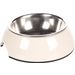Feeding and drinking bowl Royal Round White & Silver