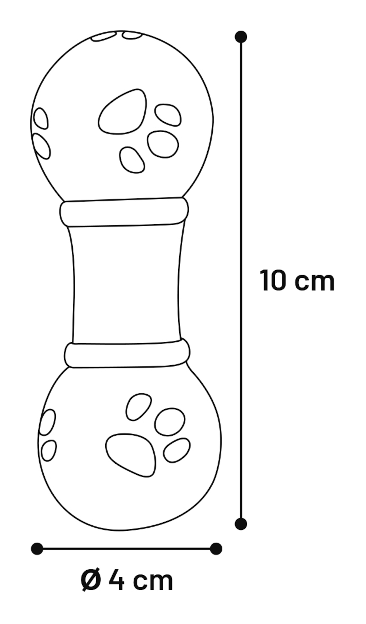 Flamingo Speelgoed Squeaky Halter Meerdere kleuren