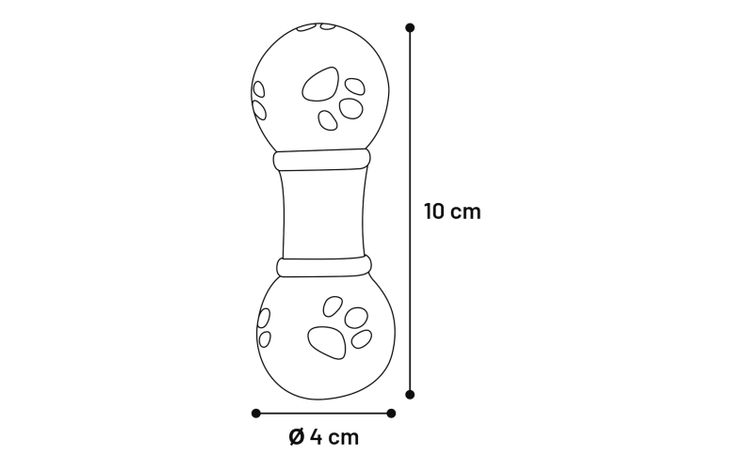 Flamingo Speelgoed Squeaky Halter Meerdere kleuren