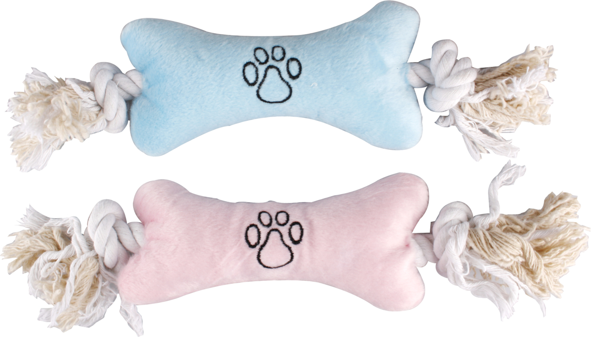 Flamingo Jouet Chiot Wessel Os Cordon avec 2 noeuds Plusieurs couleurs