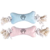 Flamingo Jouet Chiot Wessel Os Cordon avec 2 noeuds Plusieurs couleurs
