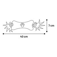 Flamingo Jouet Chiot Wessel Os Cordon avec 2 noeuds Plusieurs couleurs