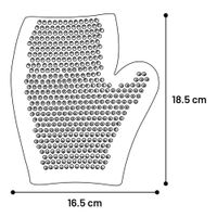 Flamingo Guante de masaje & Guante de cepllado