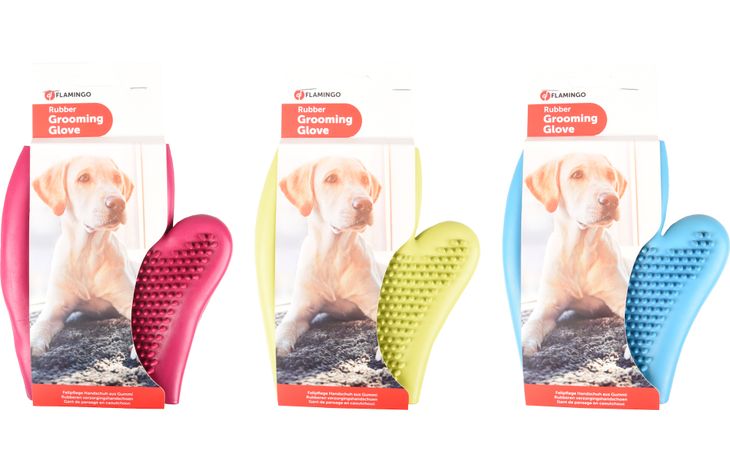 Flamingo Guante de masaje & Guante de cepllado