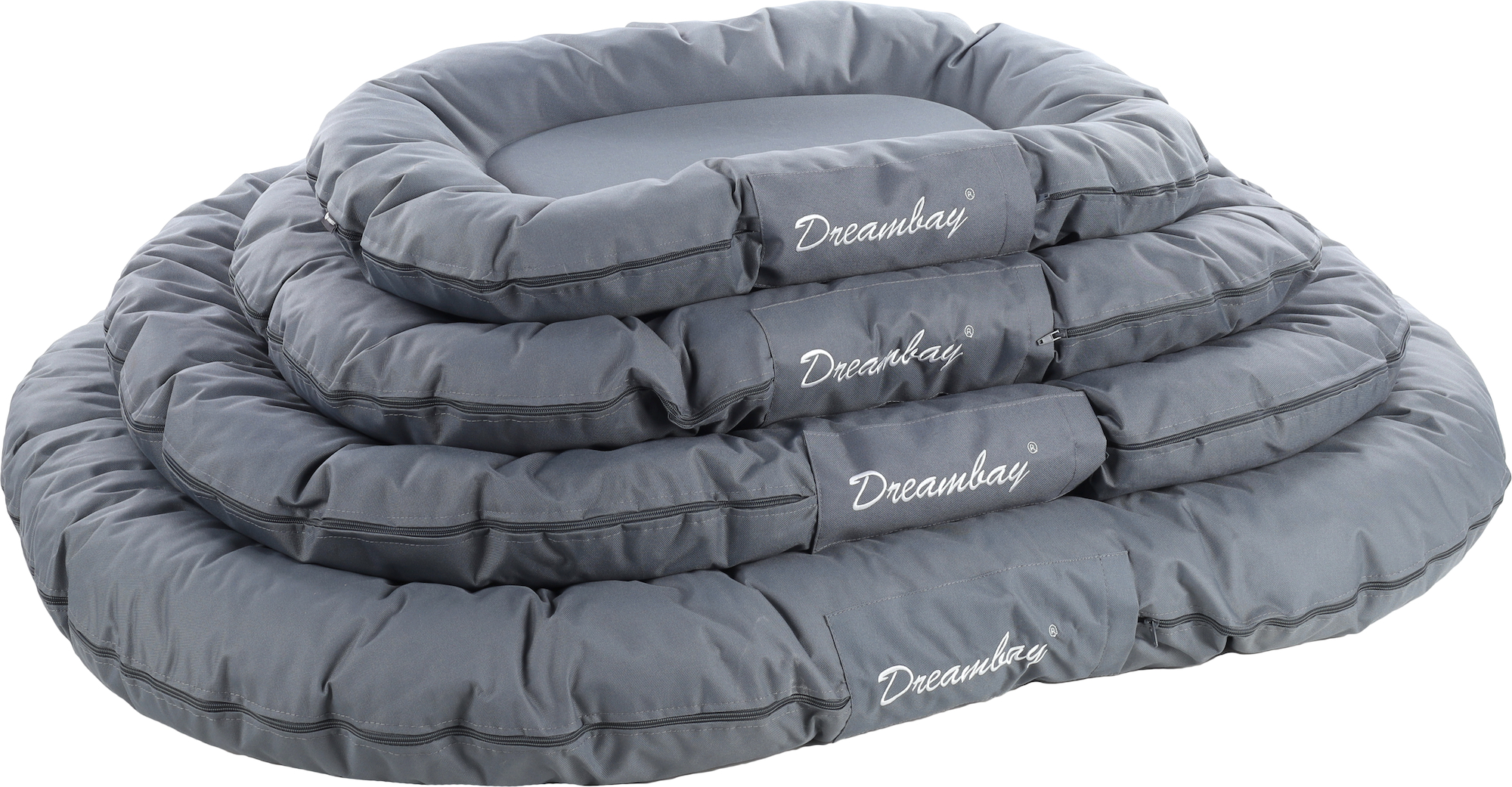 Flamingo Kussen Dreambay® Ovaal Grijs