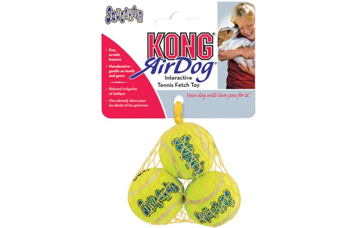 Kong® Kong® Spielzeug Air Dog Gelb Weiches Gummi Tennisball