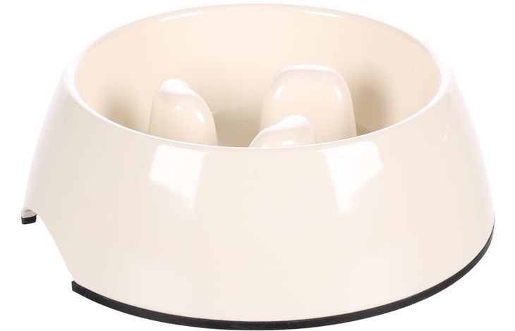 Flamingo Eetpot Slow feeder Royal Rond Wit