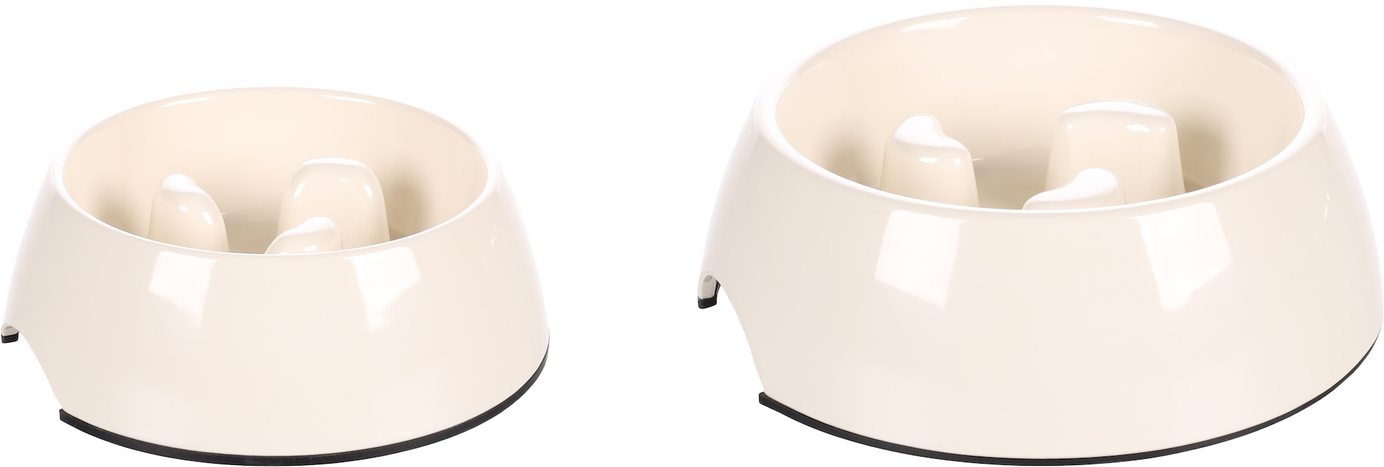 Flamingo Feeding bowl Slow feeder Royal Round White