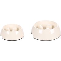 Flamingo Eetpot Slow feeder Royal Rond Wit