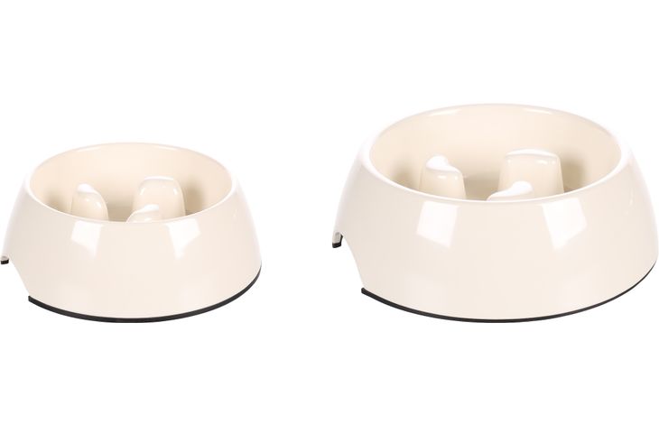 Flamingo Eetpot Slow feeder Royal Rond Wit