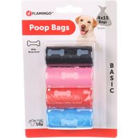 Flamingo Poepzak Basic Bones Meerkleurig
