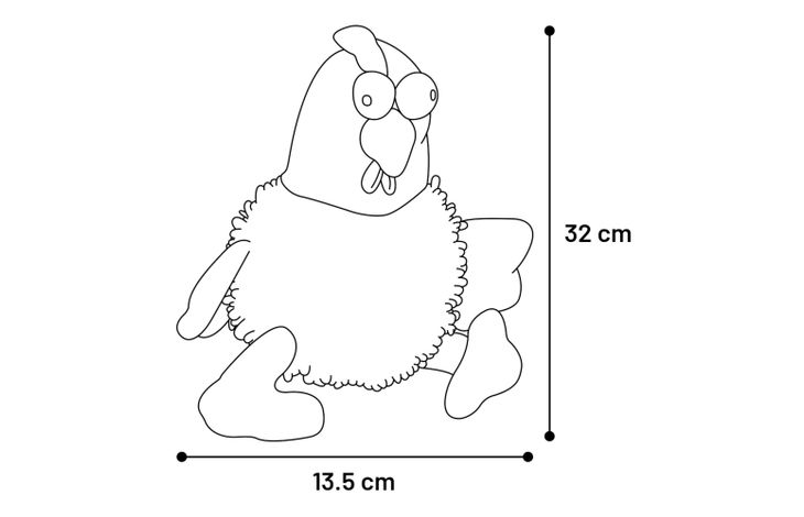 Flamingo Toy Wout Chicken Cream