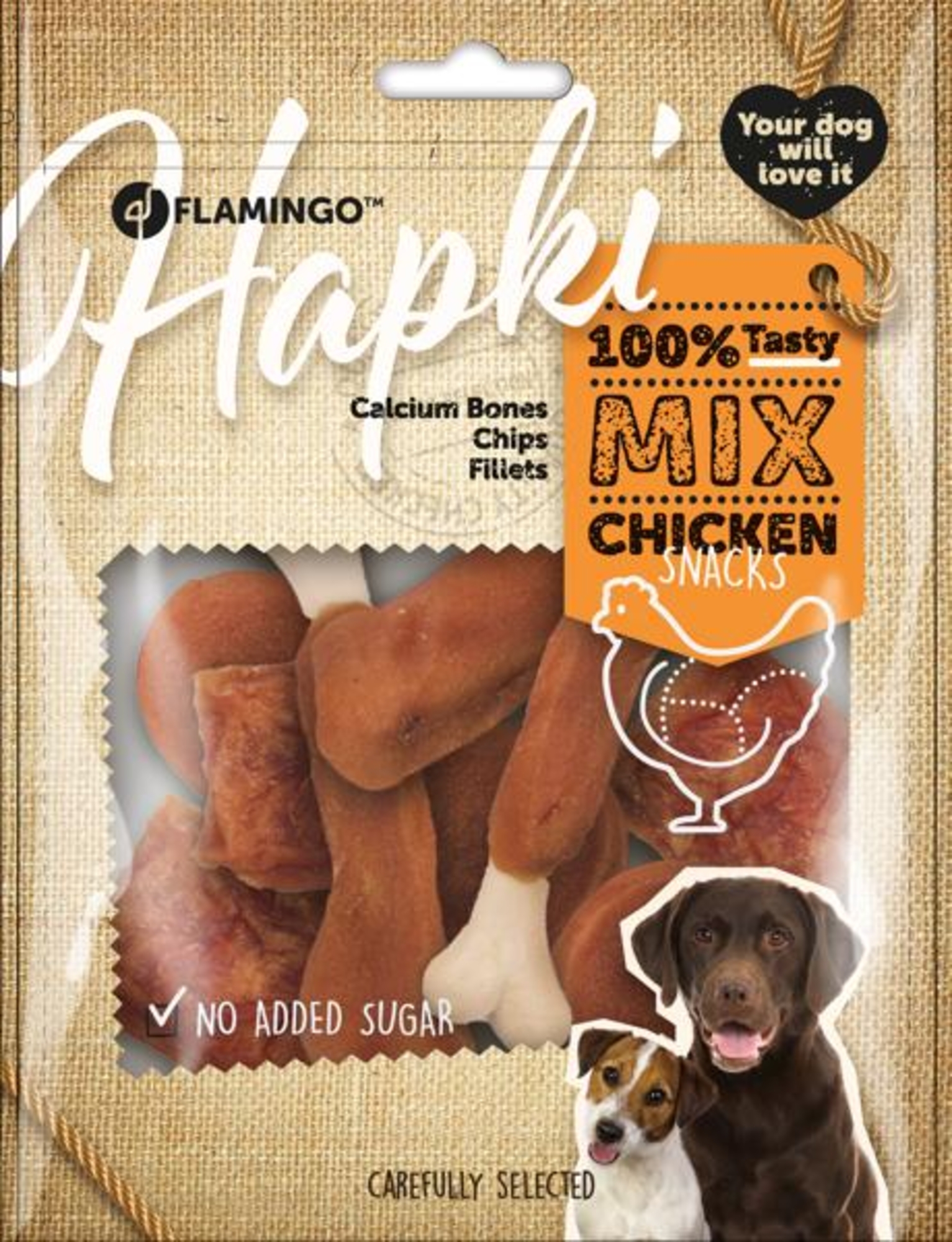Flamingo Snacks Hapki Mix mit Huhn 