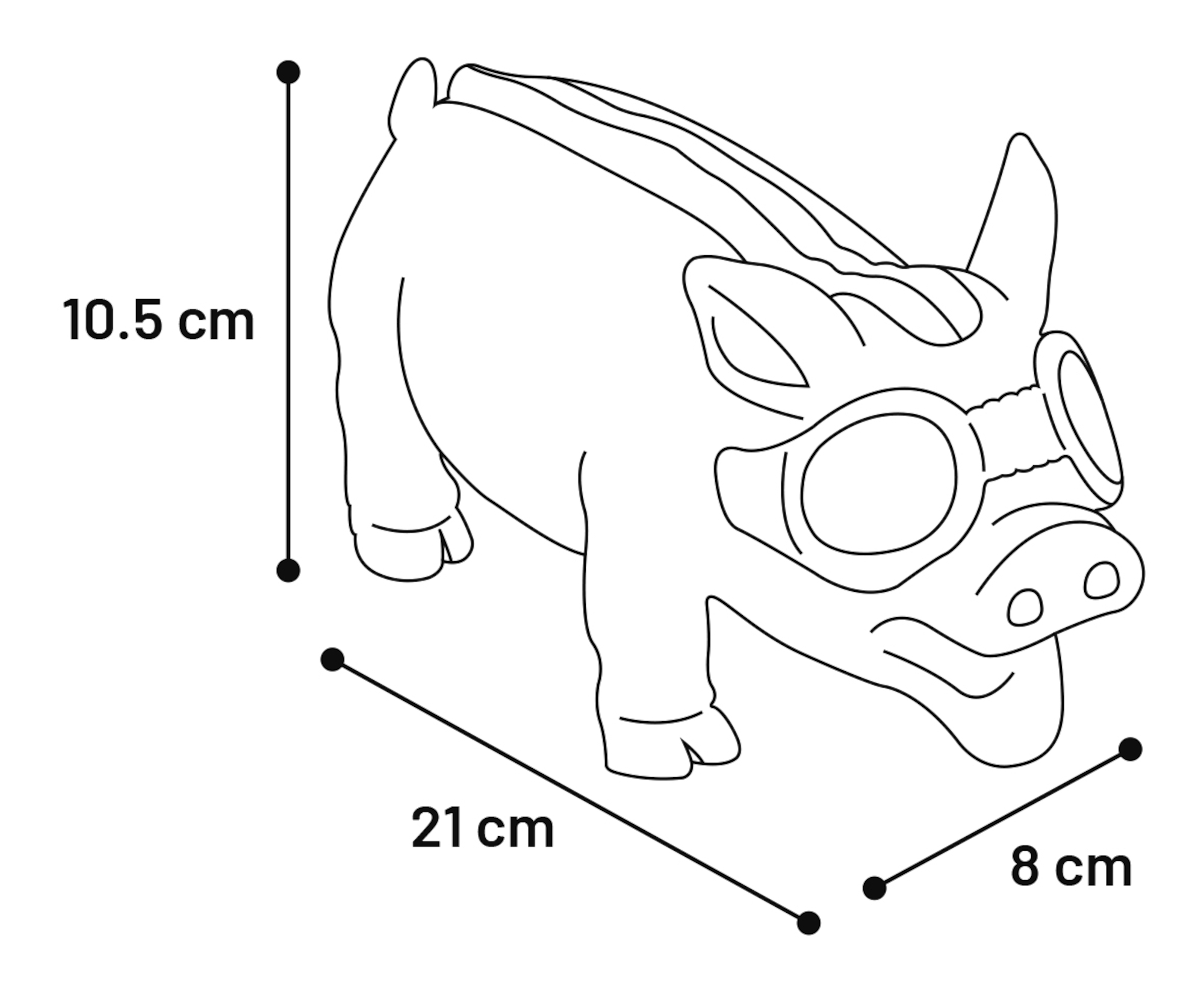 Flamingo Spielzeug Race Schwein Mehrere Farben