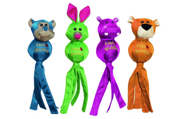 Kong® Kong® Speelgoed Wubba Balistic Friend Aap &  Konijn &  Nijlpaard &  Beer Meerdere uitvoeringen