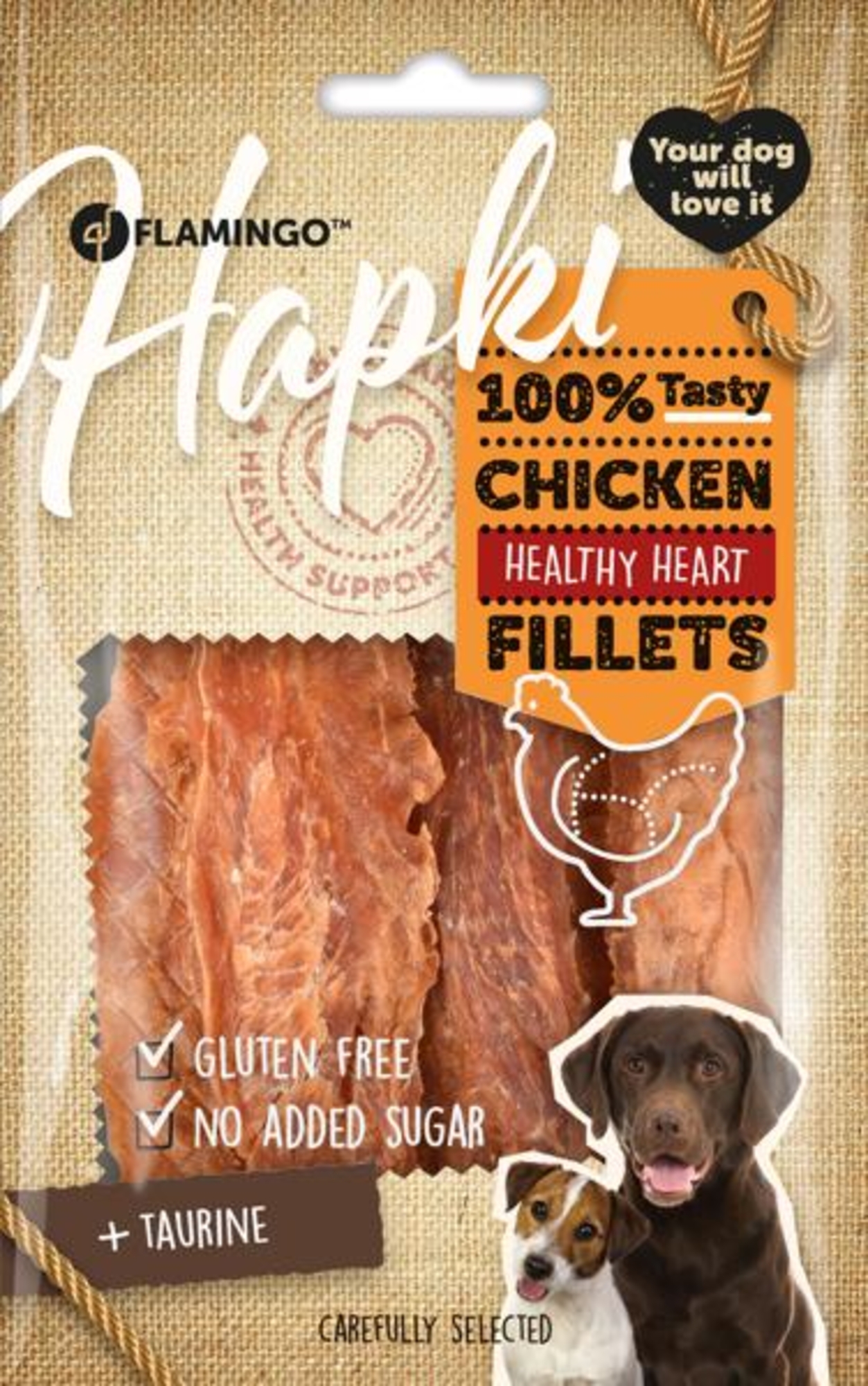 Flamingo Snacks Hapki Strisce con pollo 