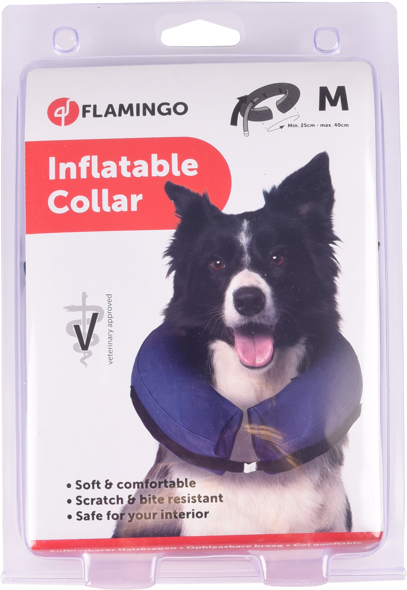 Inflatable clearance protective collar