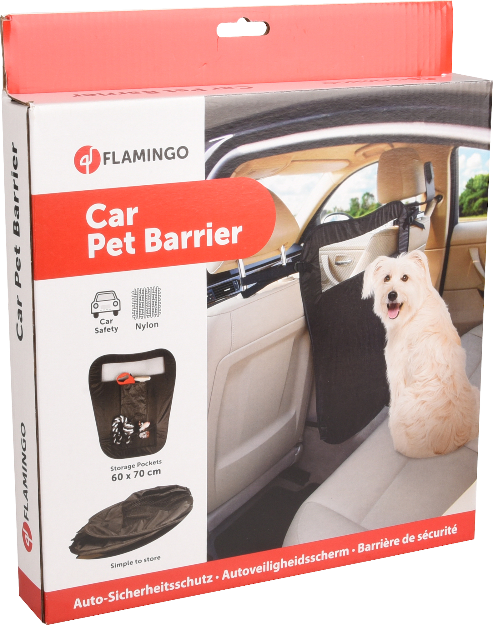 Flamingo Car safety screen Totti Black
