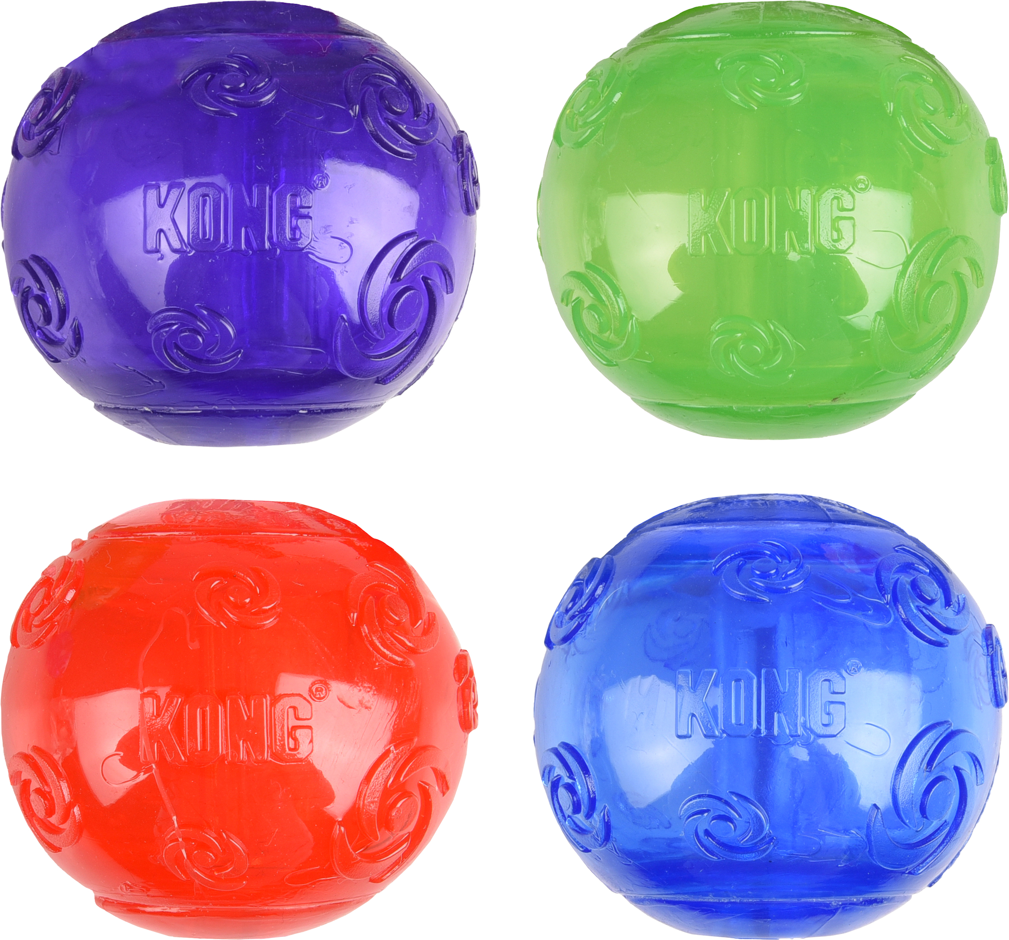 Kong Toy Squeezz Multiple colours Ball 513371 Flamingo Pet Products