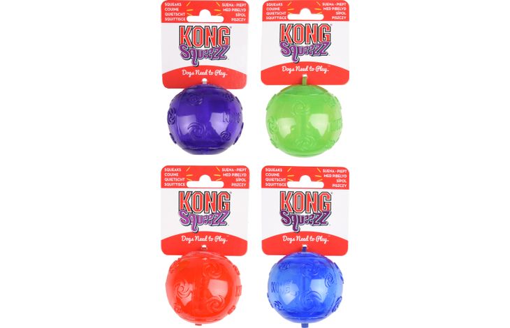 Kong® Kong® Speelgoed Squeezz® Bal Meerdere kleuren