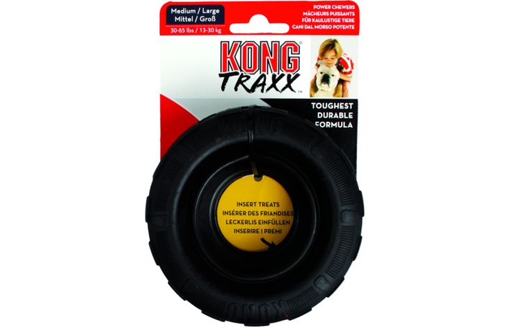 Kong® Kong® Speelgoed Traxx Zwart Rubber Band