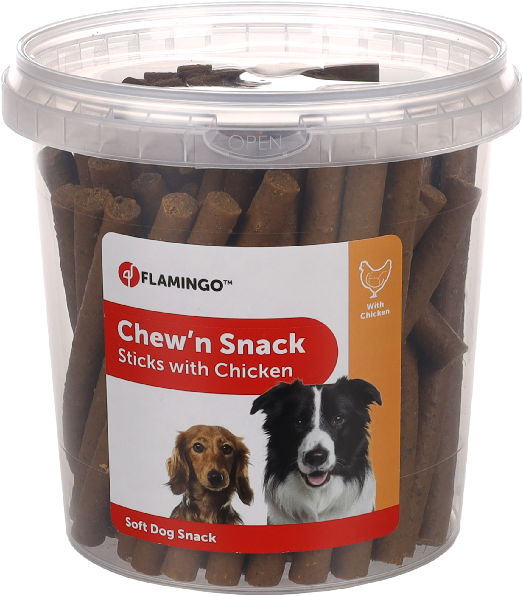 Flamingo Chew'n Snack Stick with chicken Brown